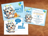 Thiệp Mời Thôi Nôi